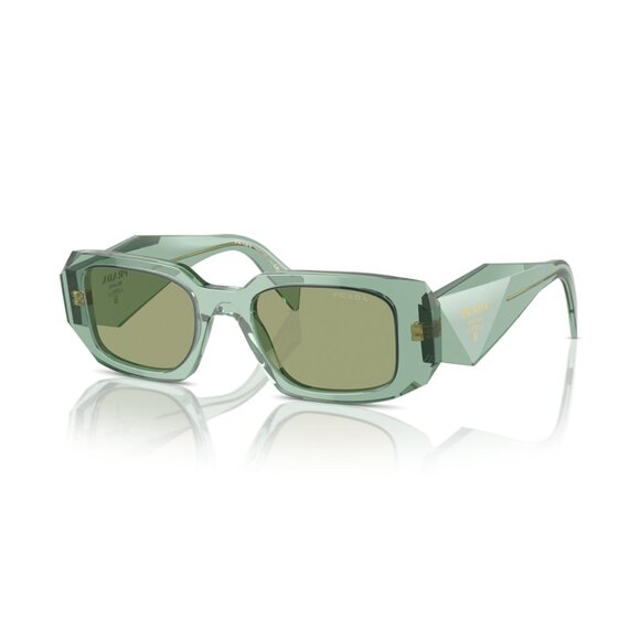 NEW PRADA SYMBOLE SUNGLASSES, CLEAR GREEN UNISEX SUNGLASSES PRADA - Picture 1 of 3